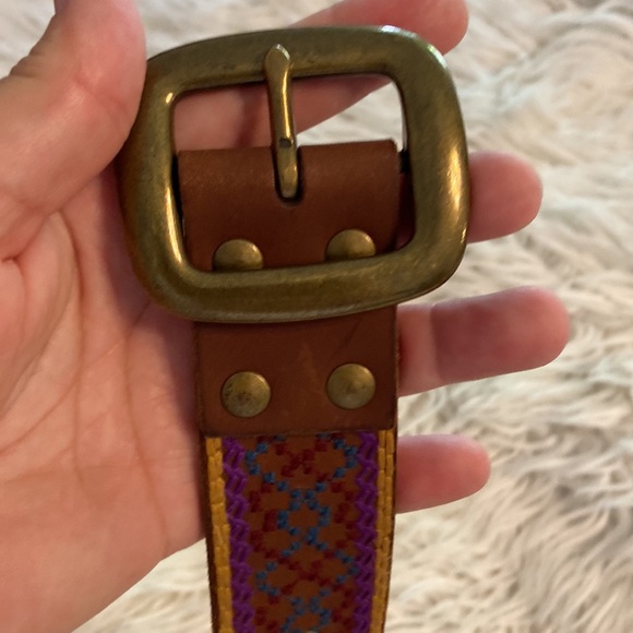 Lucky Brand Brown and Purple Embroidered Belt size S (30) excellent condition - Picture 8 of 8